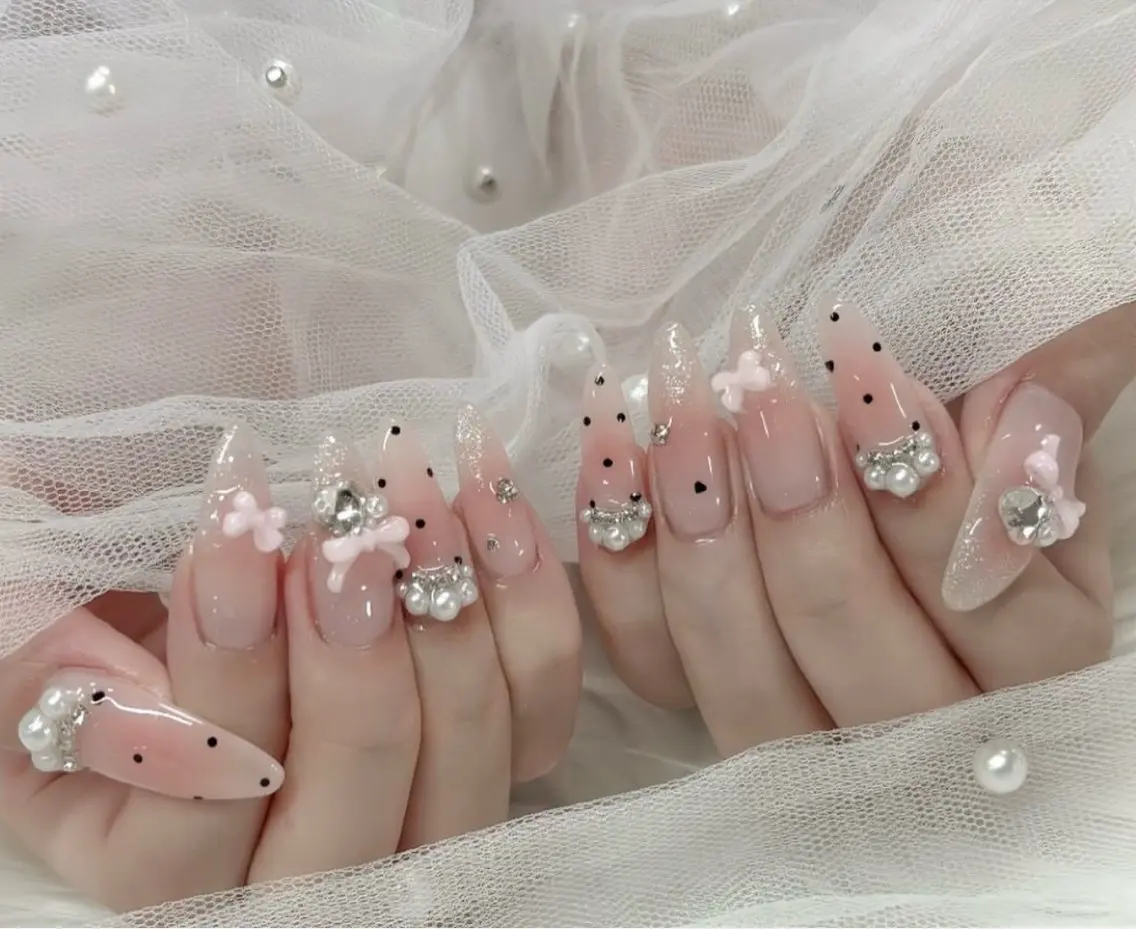 ネイル 韓国ネイル 持ち込み ニュアンスネイル ネイルチップ ハンドネイル TABI ANA.CHUOのネイルデザイン