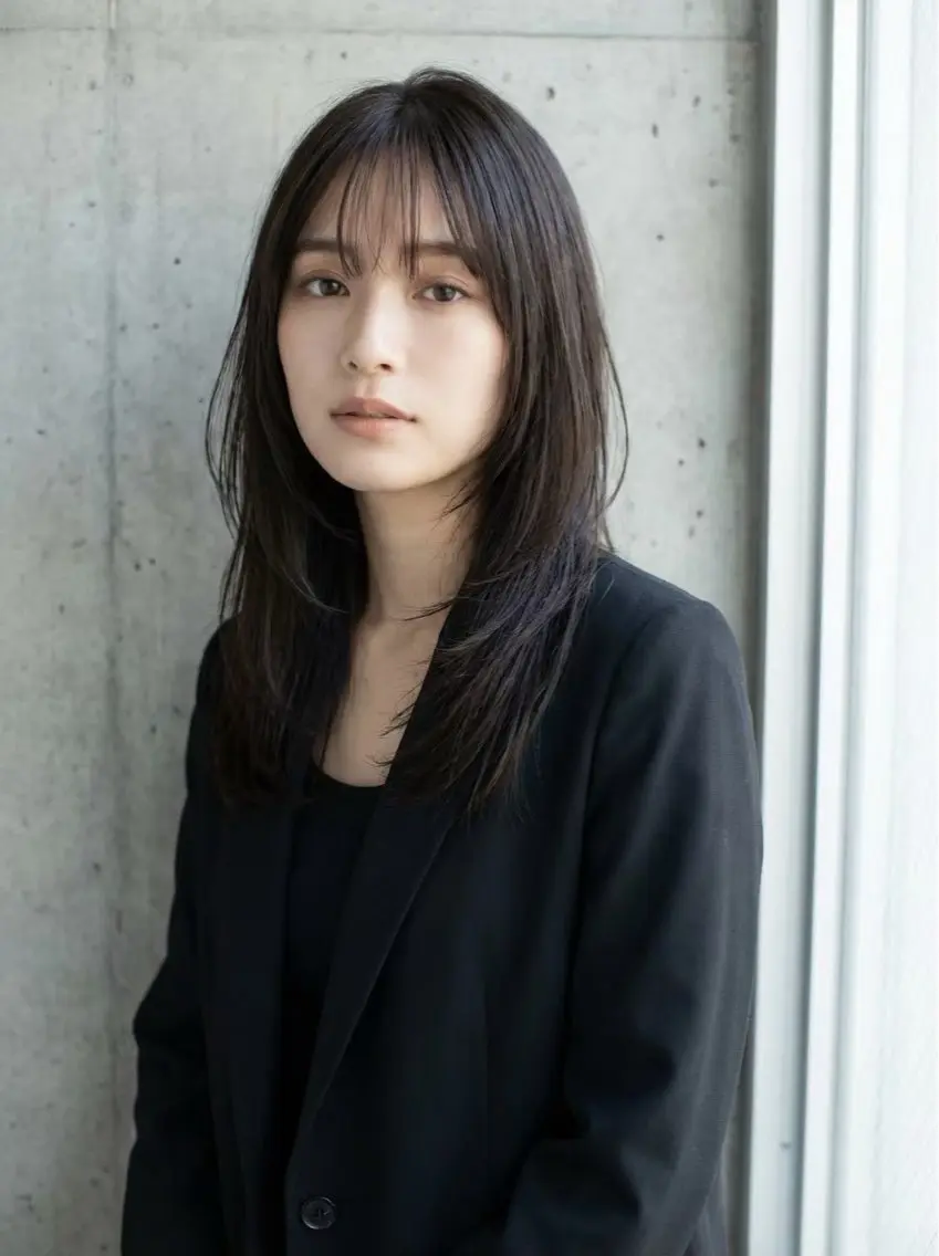 カラー 岡 千夏のヘアスタイル