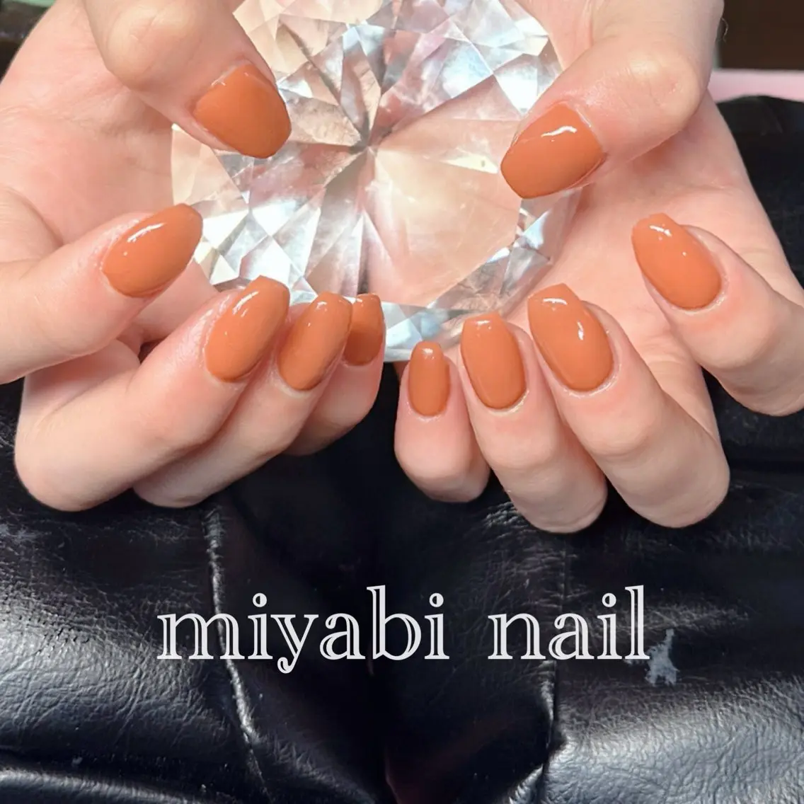ネイル ジェルネイル 持ち込み ワンカラーネイル シンプルネイル 春ネイル ハンドネイル miyabi nail 桂川駅近くのネイルデザイン