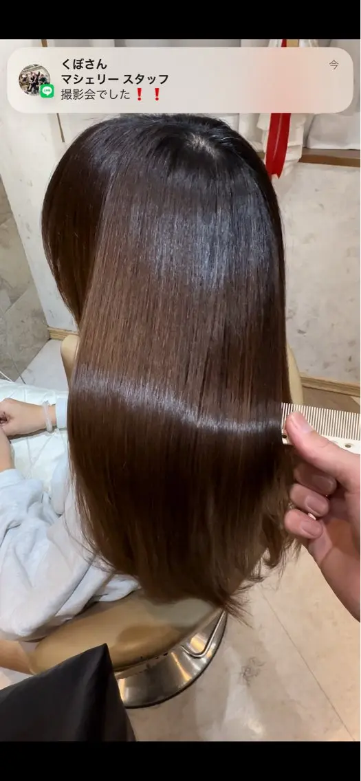 ロング 縮毛矯正 縮毛矯正 斎藤 悠人のヘアスタイル