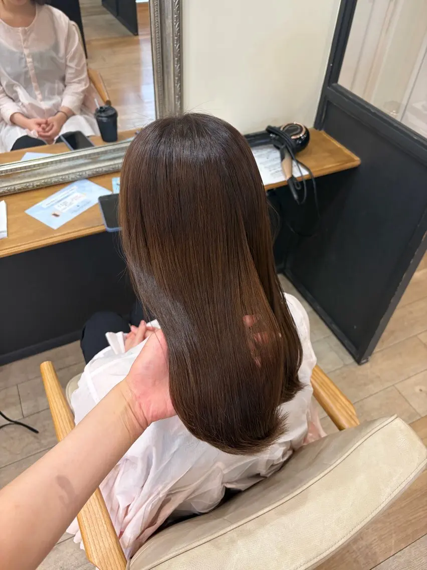 セミロング ヘアカラー トリートメント みゆ/ カラーリスト🎀のヘアスタイル