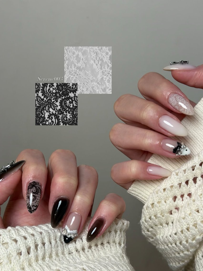 ネイル アートネイル フレンチネイル ジェルネイル キラキラネイル 韓国ネイル ハンドネイル ICE Nailsのネイルデザイン