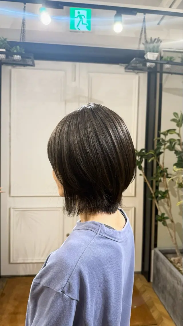 ショート カット ヘアカラー トリートメント 透明感カラー 【yate'】rinのヘアスタイル
