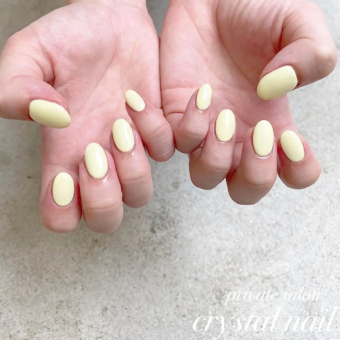 ネイル 黄色 Crystal Nailのネイルデザイン