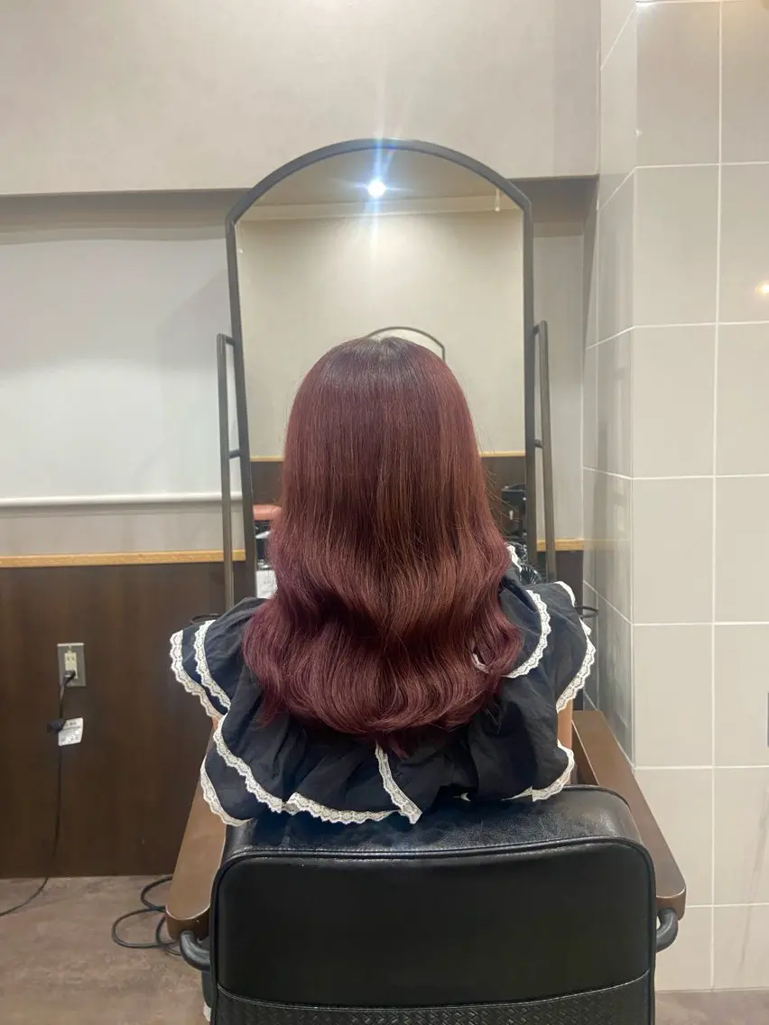 カラー ブラウンカラー ピンクカラー ヘアカラー トリートメント Mejia Riseのヘアスタイル