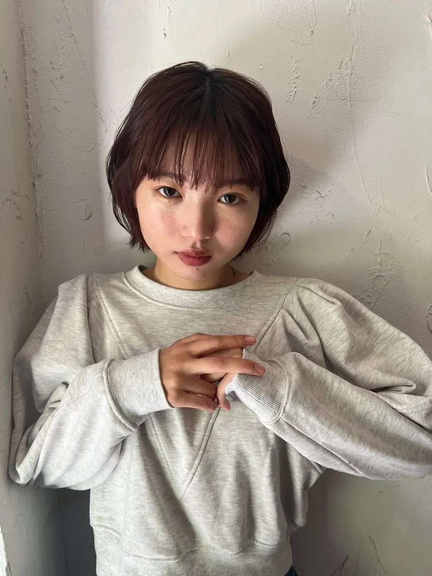 ショート パーマ ショートヘア 草野 圭音のヘアスタイル