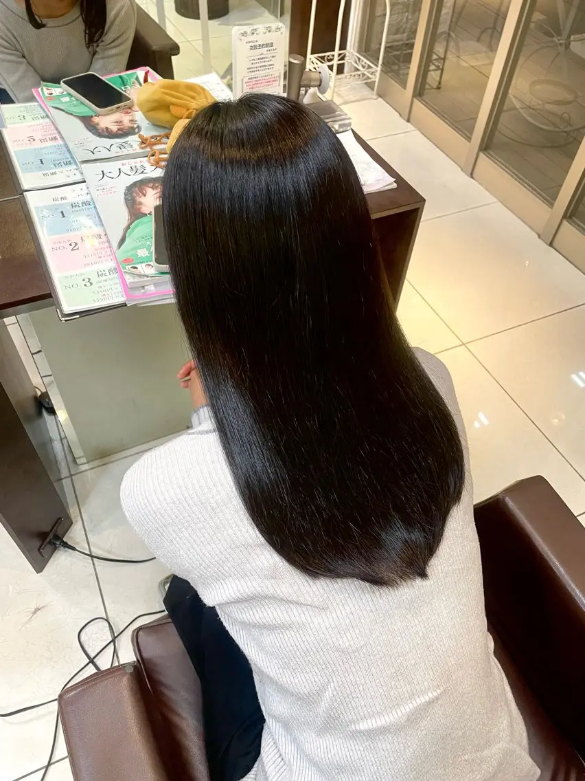 ミディアム カラー 🤎韓国ヘア ベージュ まゆか🤎のヘアスタイル
