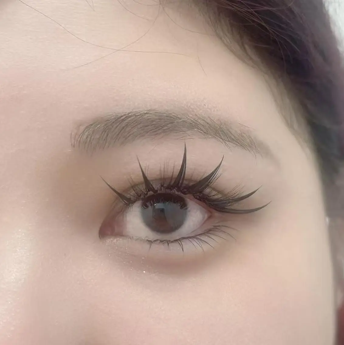 マツエク・マツパ バインドロック 束感まつ毛 フラットラッシュ 韓国風マツエク 下まつげエクステ Haru💖Eye lash🌻日暮里店のマツエク・マツパデザイン