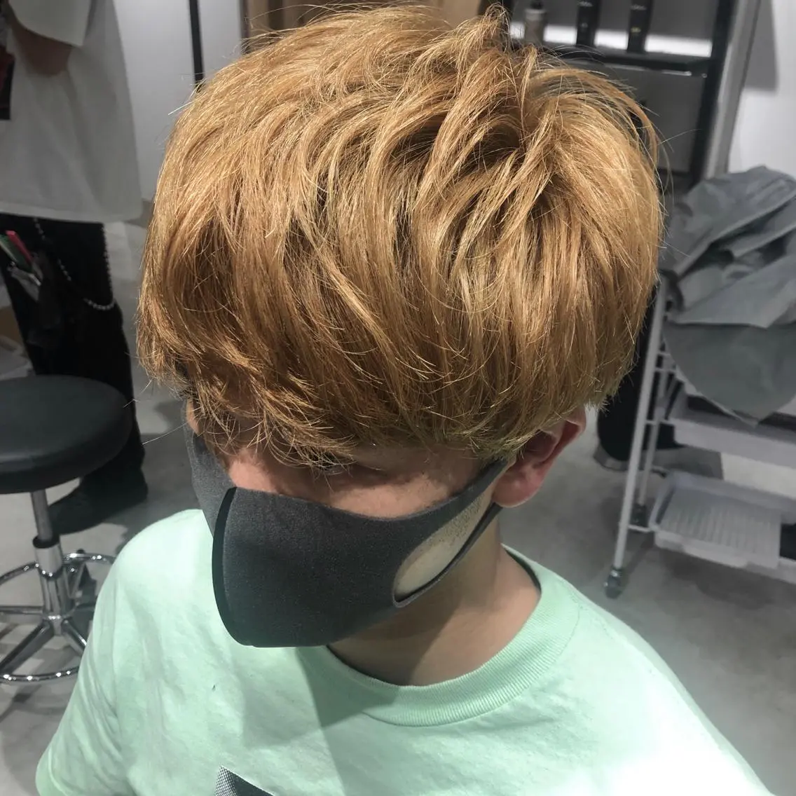 ショート カラー パーマ ヘアアレンジ メンズ パーソナルカラー合わ せたカラー🤍なつみのヘアスタイル