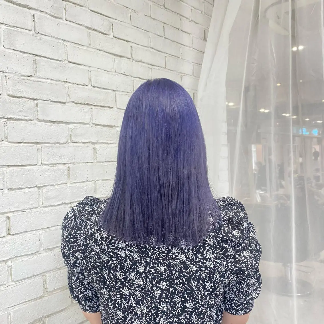 カラー ブルーカラー ブルーバイオレット バイオレットカラー ヘアカラー トリートメント 韓国・網紅style 🦋HONOKA🦋のヘアスタイル