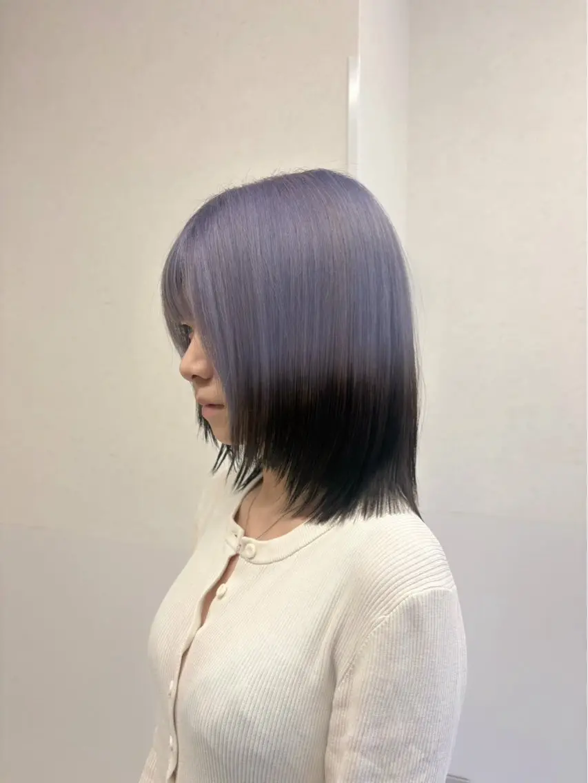 ミディアム カラー トリートメント 北原 永隆のヘアスタイル