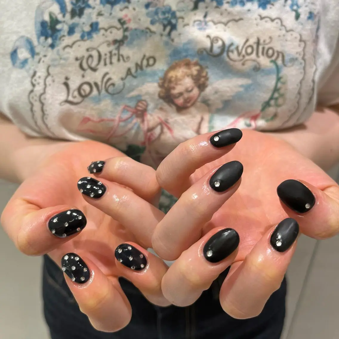 ネイル マットネイル ハンドネイル 杏花梨 ROCCOnailのネイルデザイン