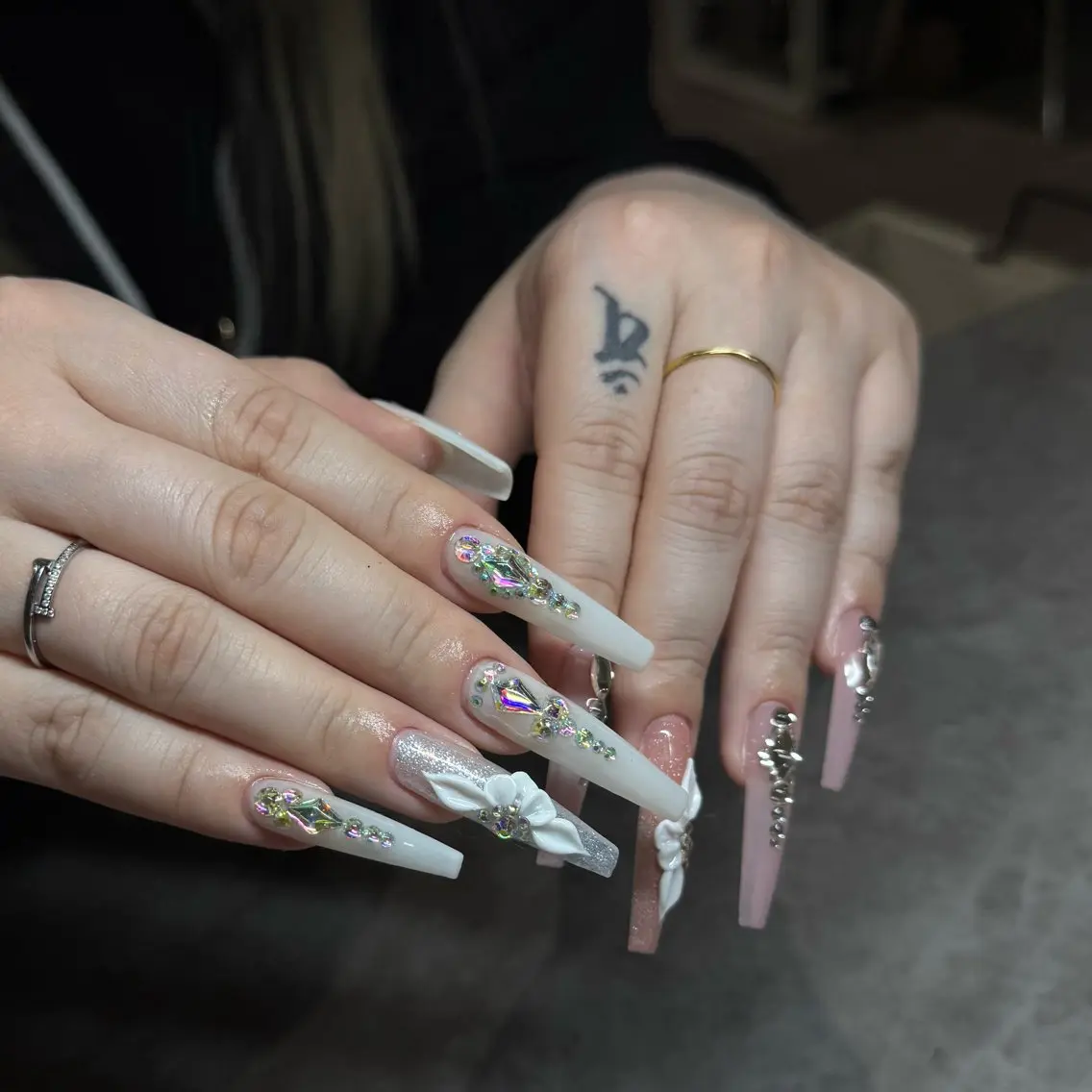 ネイル ロングネイル ハンドネイル IROHA NAIL 北村菜帆のネイルデザイン