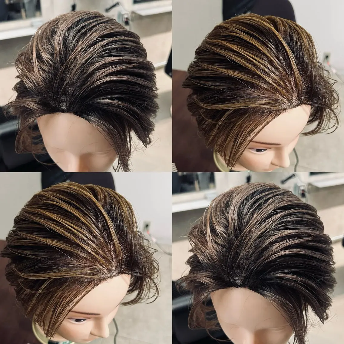 カラー メンズ メンズバレイヤージュ メンズブリーチ メンズハイライト バレイヤージュ ブリーチ 心斎橋メンズサロン リベルテグリットのヘアスタイル