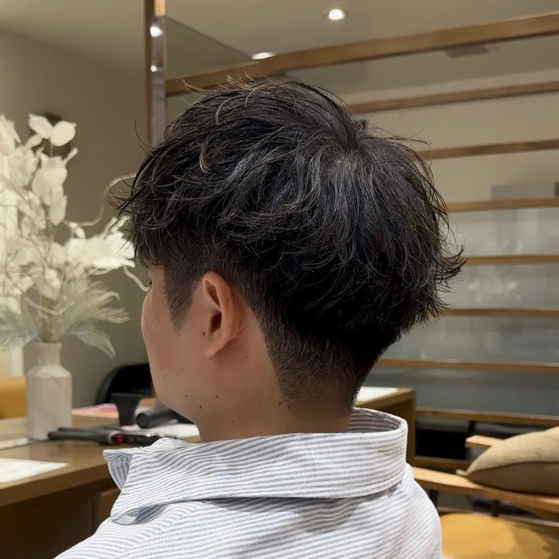 ショート メンズ メンズ特化/フェザー パーマ  和哉のヘアスタイル