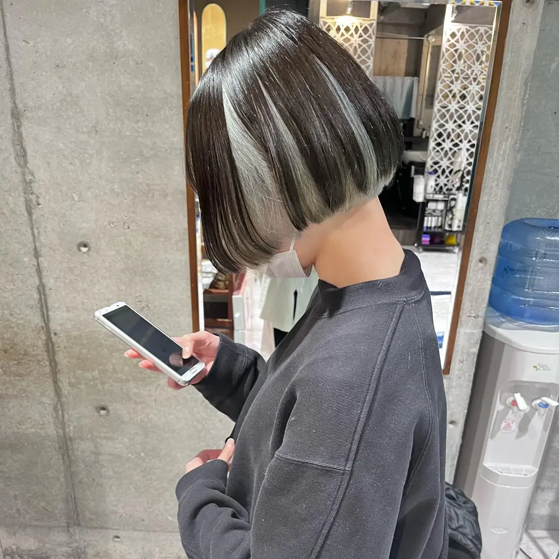 ミディアム カラー カット ヘアカラー トリートメント 堺 鳳 ママ美容師 yukariのヘアスタイル