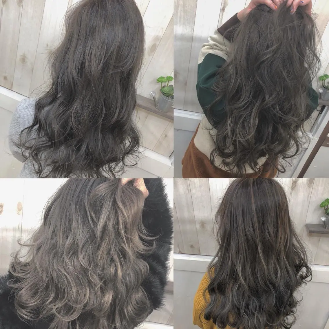 セミロング 外国人風カラー ハイライト Loob.TOKYO MIYA🌈のヘアスタイル