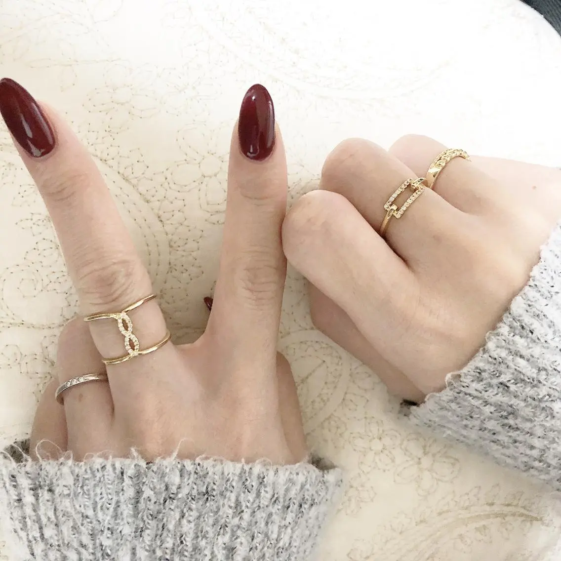 ネイル ボルドー ワンカラーネイル ROI. Ayumi.のネイルデザイン