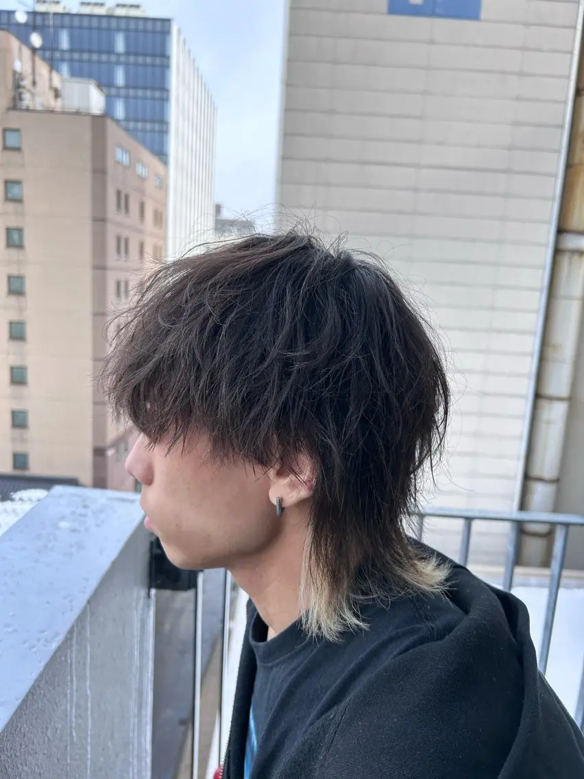 ショート カラー パーマ メンズ カット パーマ メンズ特化 👑YUTAのヘアスタイル