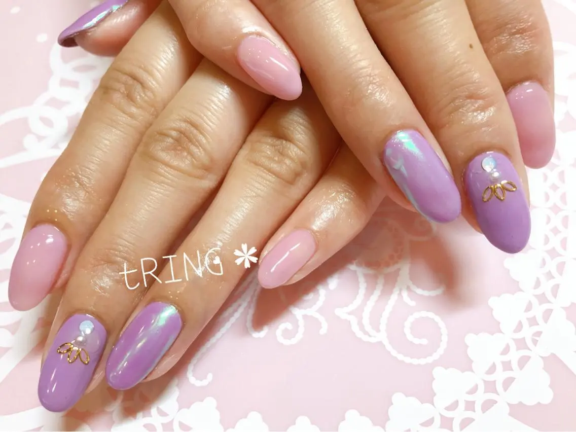 ネイル ハンドネイル tRING* しいの木台のネイルデザイン