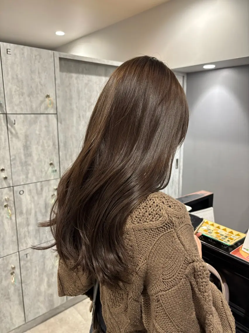 ロング カラー カット ヘアカラー ブリーチ無しダブル カラー / LINAのヘアスタイル