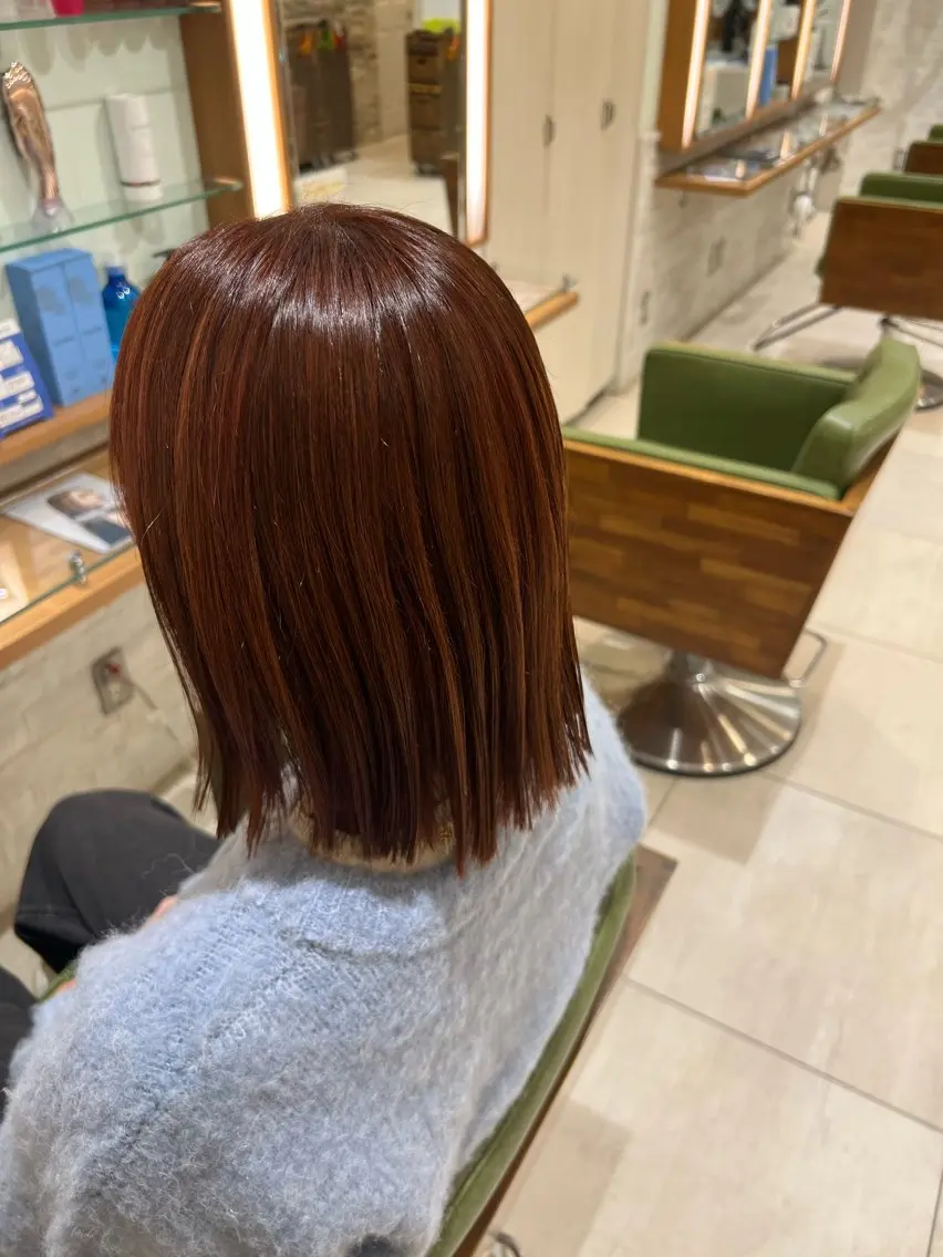 ショート カット ヘアカラー トリートメント 山口 愛紗花のヘアスタイル