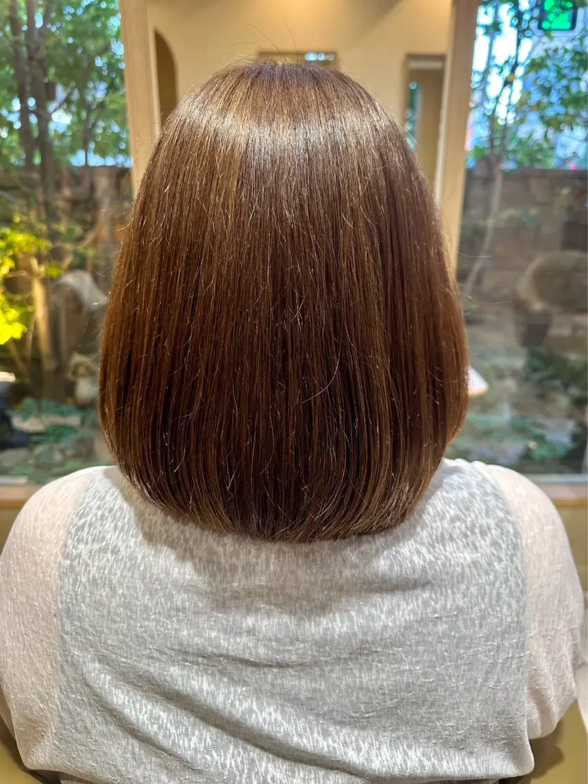 ミディアム カラー ハイライトカラー ハイライト アトリエMIHO 永田のヘアスタイル