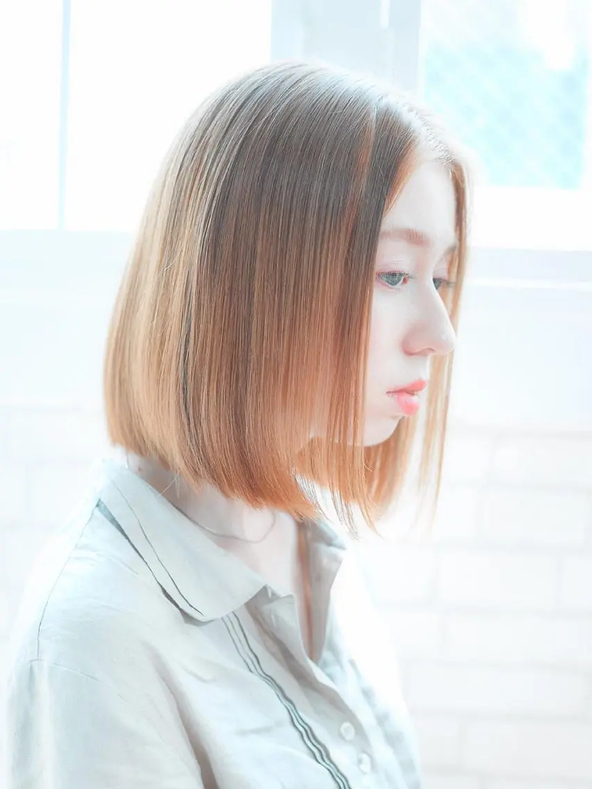 🌸【新生活応援/U-24限定】ケアブリーチ（1ブリーチ）+透明感カラー+5stepトリートメント（コテ仕上げ込み）の写真