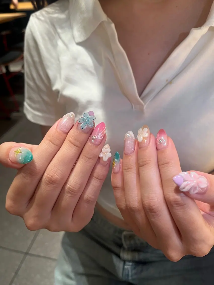 ネイル KUU🎀完全個室 フィルイン対応のネイルデザイン