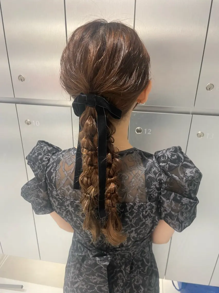 ヘアアレンジ 結婚式・ブライダル ヘアセット ヘアセット🎀耳つぼ 👂💎MONAMIのヘアスタイル