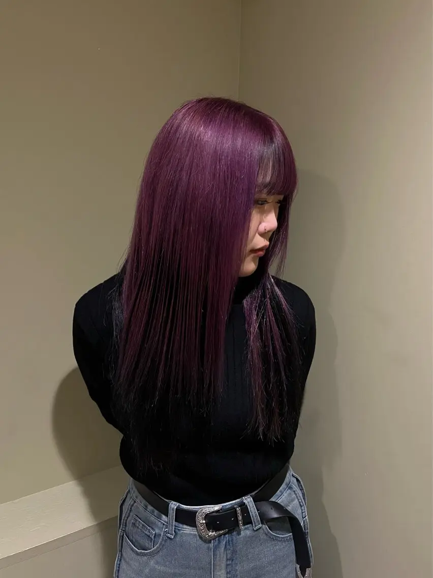 ロング カラー ピンクカラー 🐰カラーモデル🐰 mihoのヘアスタイル