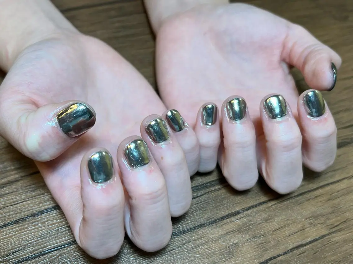 春はピンクが人気🩷【ミラーネイル】※ケア付き/色変えOK🎨の写真