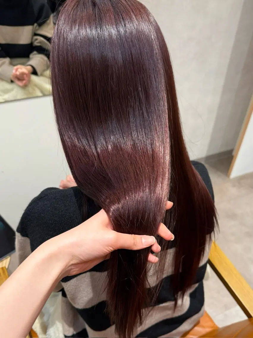 【平日限定16:30​〜​】髪質改善ストレート＋カラー🩰‎˚｡⋆の写真