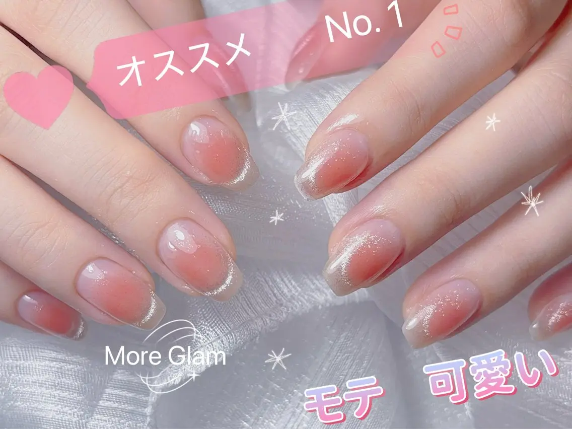 【人気No.1】チーク×マグネットネイル 6680円の写真
