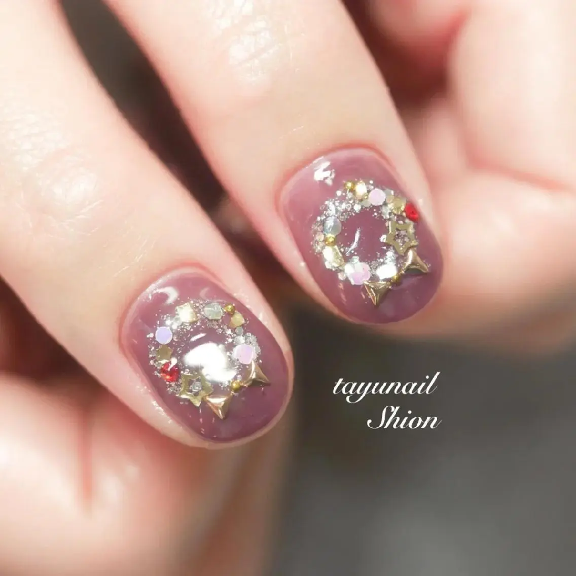 ネイル ブルー ジェルネイル キラキラネイル ワンカラーネイル パラジェル ネイルサロン 【たゆnail】のネイルデザイン