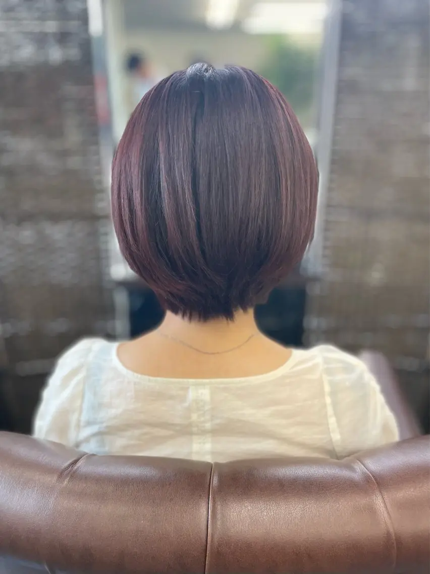 ショート カラー ブラウンカラー ピンクカラー ピンクブラウン ヘアカラー 沢田 瞳のヘアスタイル