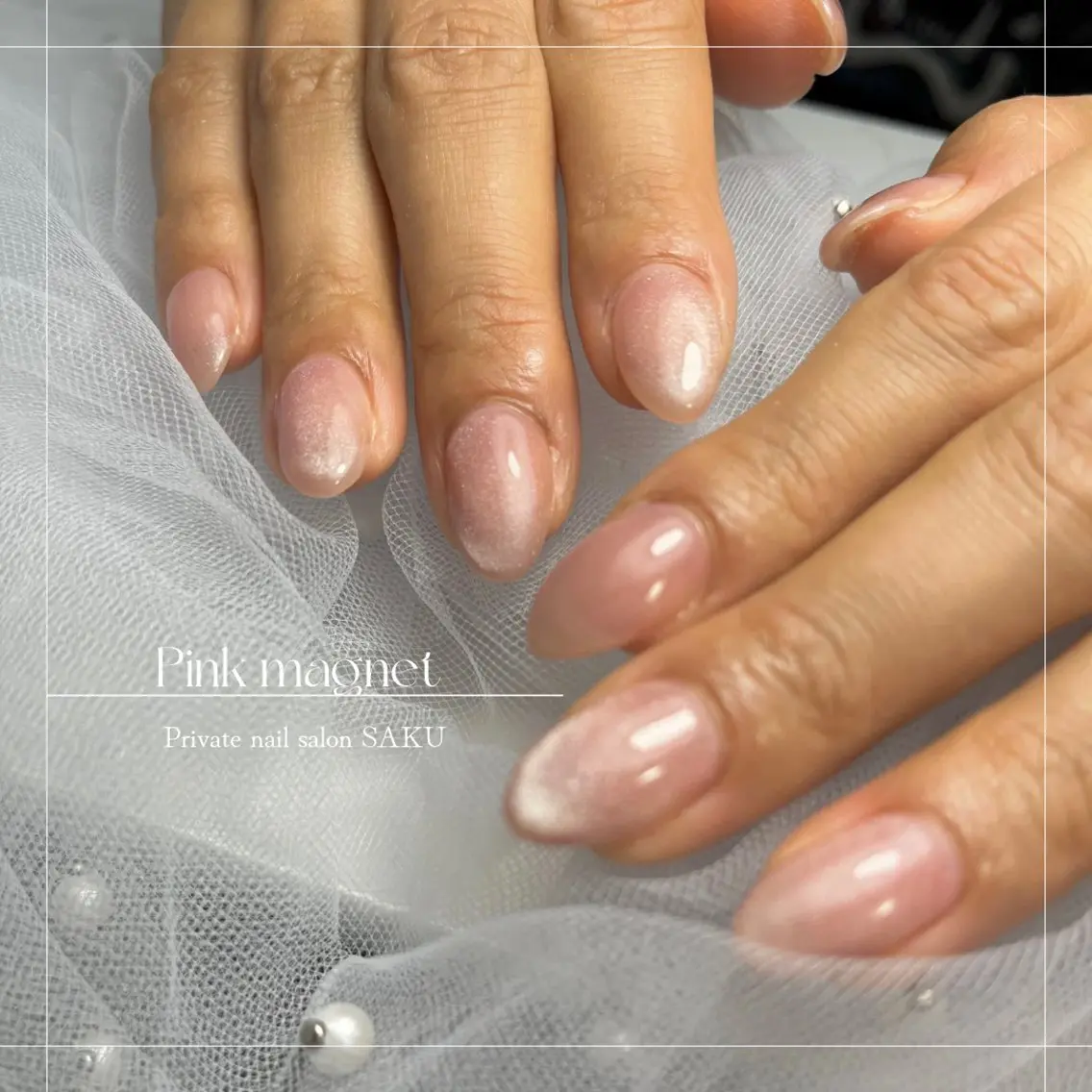 ネイル マグネットネイル ハンドネイル SAKU nail 作島茜のネイルデザイン