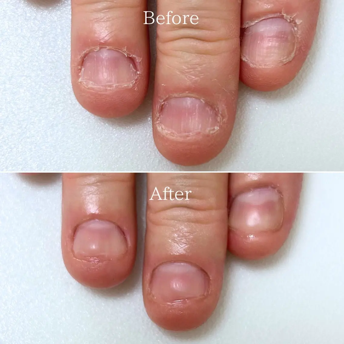 ネイル ハンドネイル ハンドケア 自爪育成ネイルケア Lena  nailのネイルデザイン