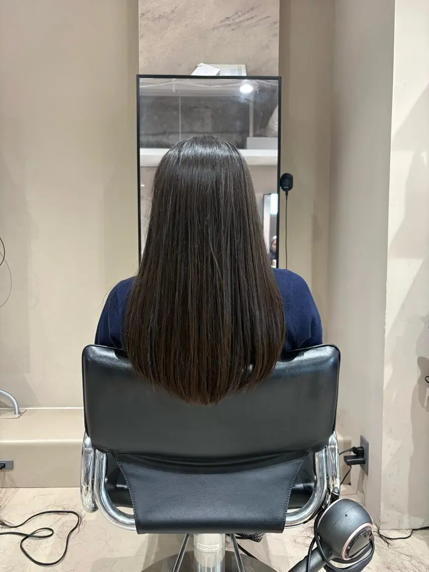ロング 縮毛矯正 稲葉 佳のヘアスタイル