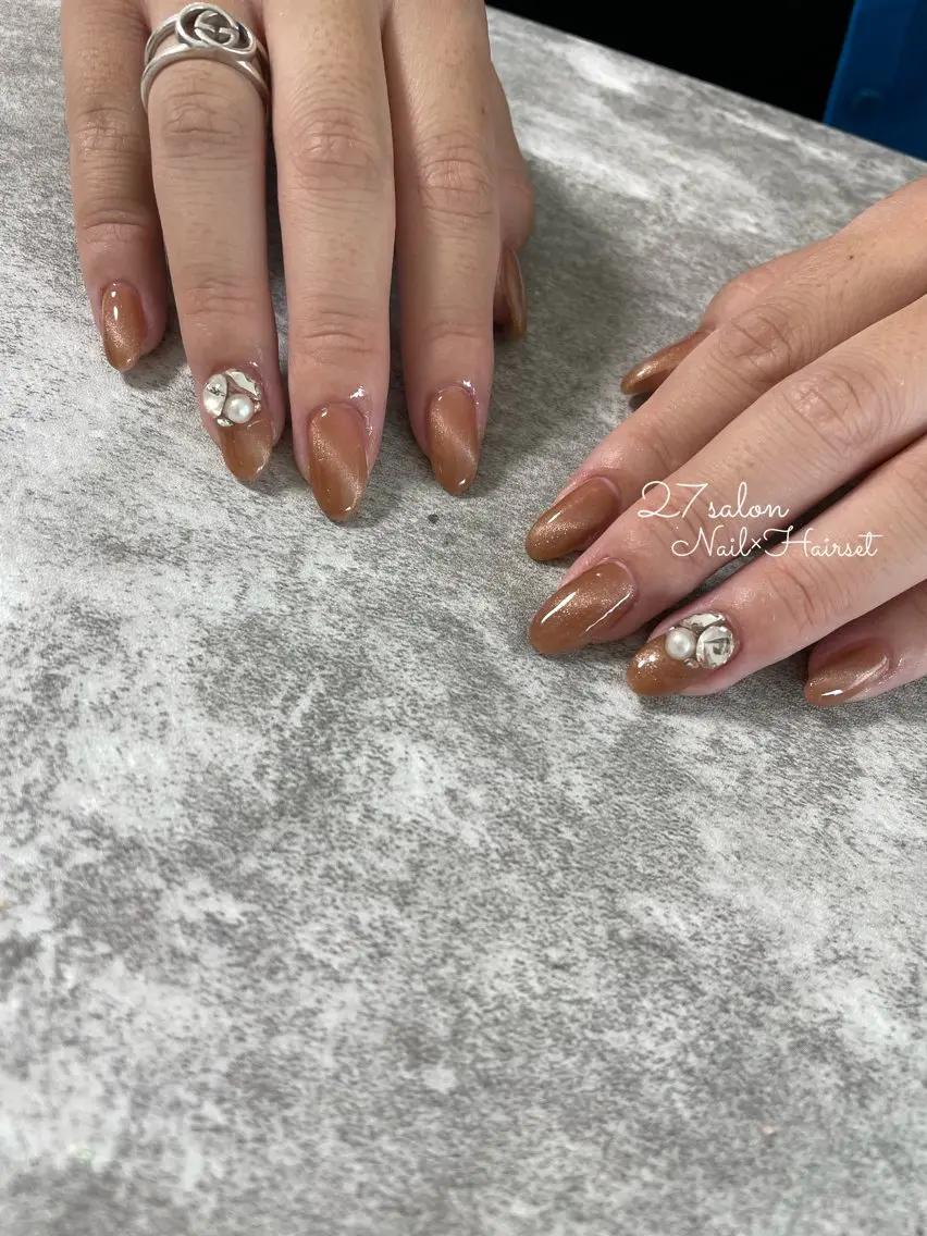 ネイル マグネットネイル 27salon yuinaのネイルデザイン