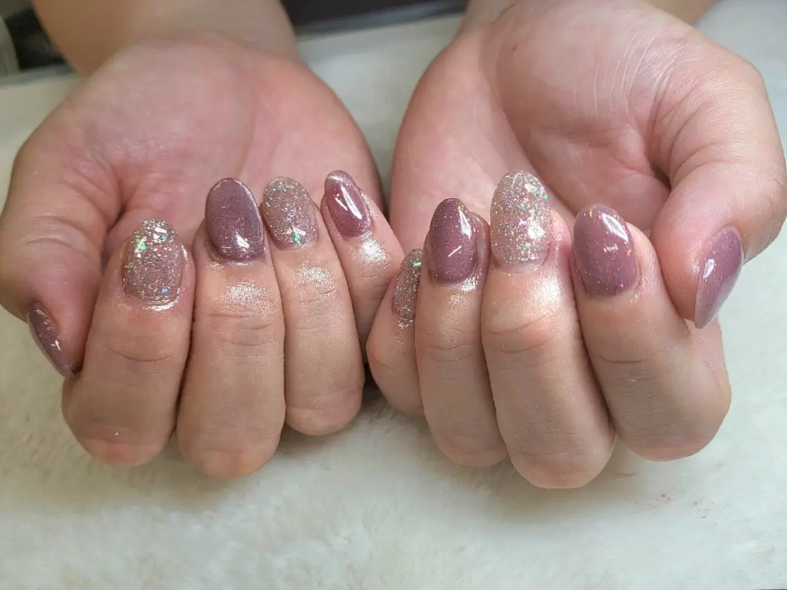 ネイル フラッシュネイル キラキラネイル マグネットネイル ハンドネイル ハンドケア 心斎橋Salon Epokkuのネイルデザイン