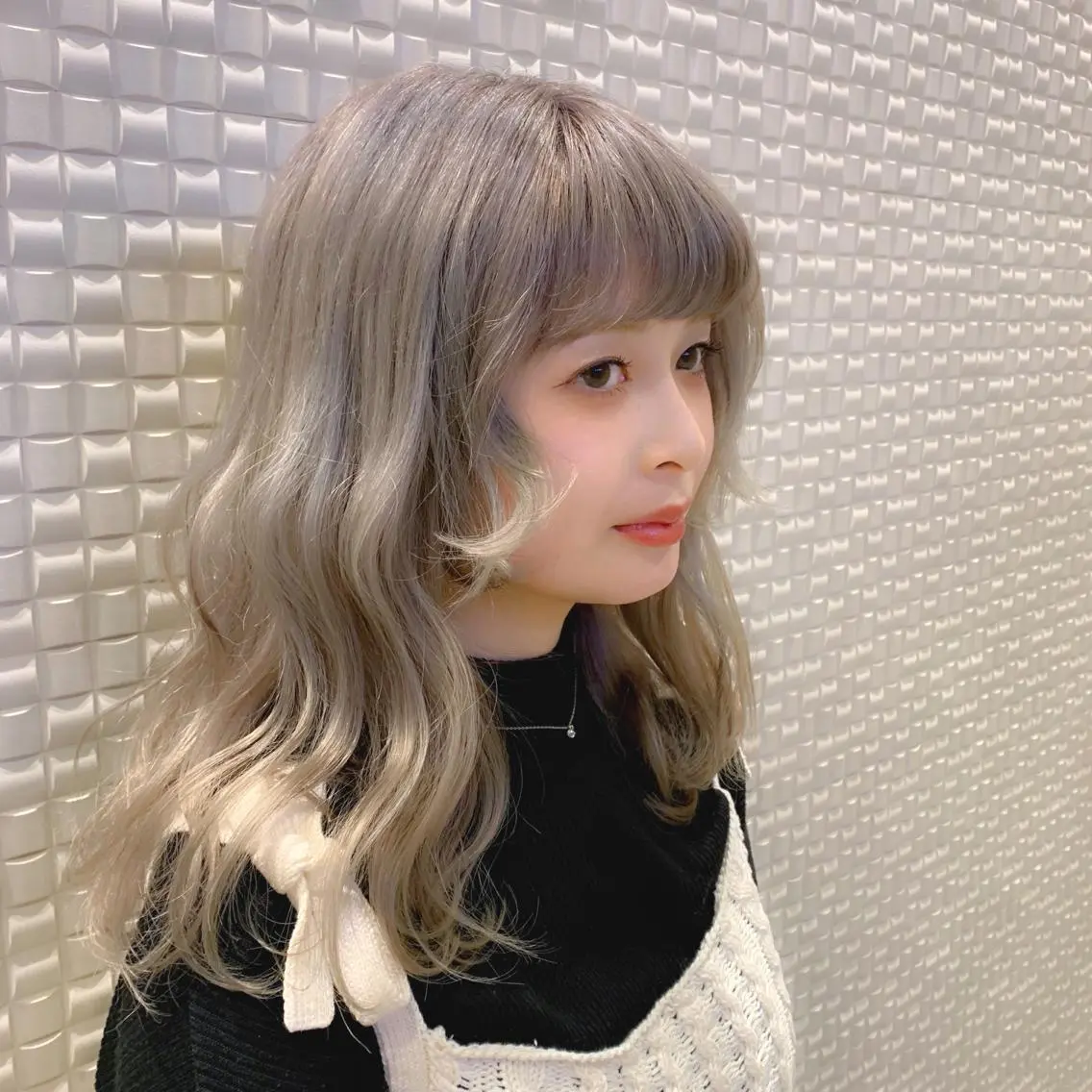 ロング カラー ブリーチ ブロンド ホワイトブロンド 𝒢𝒾𝓇𝓁𝓎 ⑅ 𝓎𝓊𝓀𝒶のヘアスタイル