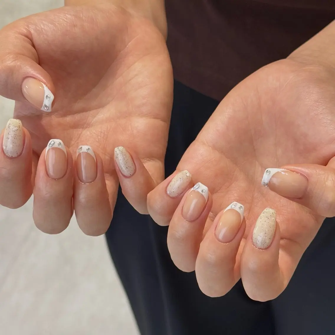 ネイル フレンチネイル ジェルネイル ハンドネイル __shiho. nailのネイルデザイン