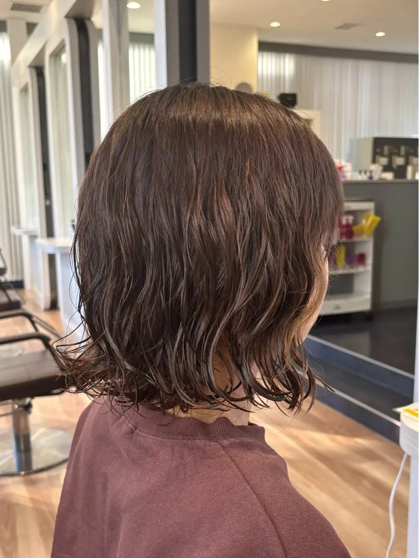 ミディアム ミディアムパーマ ボブ カット パーマ 杉原魁/髪質改善/ 似合わせパーマのヘアスタイル