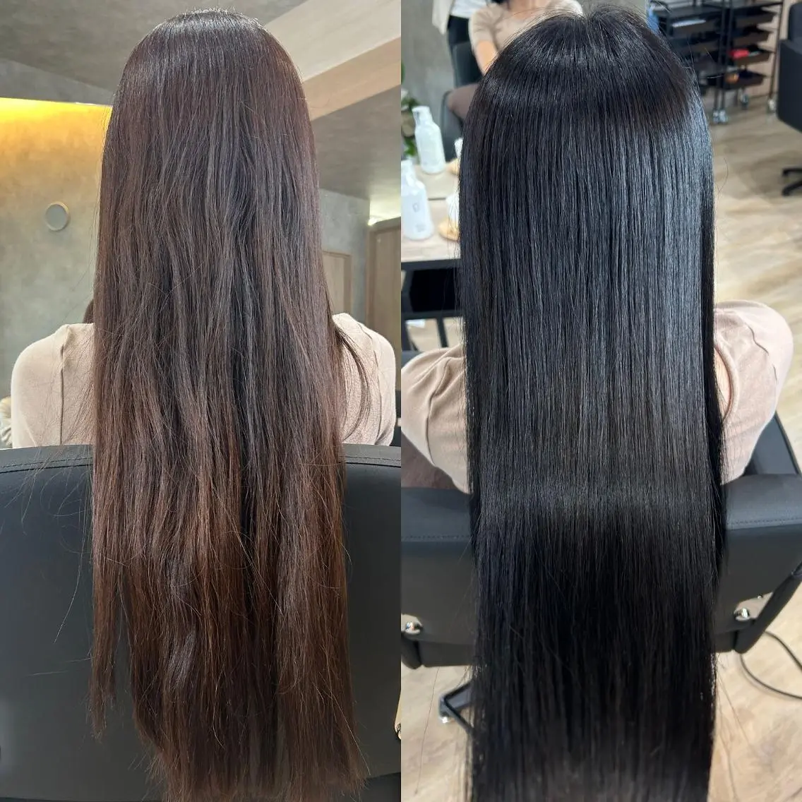 ロング 髪質改善 カット ヘアカラー 縮毛矯正 トリートメント ヘアセット さく/髪質改善× 縮毛矯正/町田のヘアスタイル
