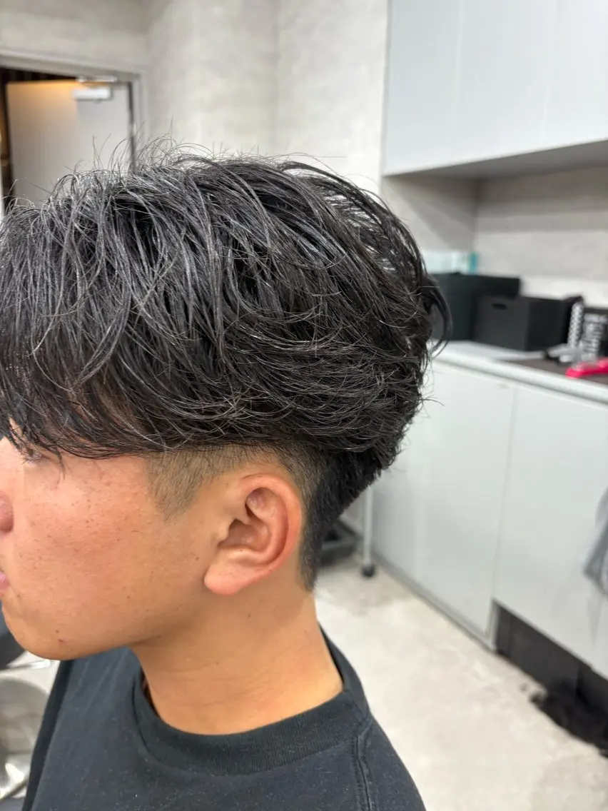 ショート カット パーマ パーマ指名率No1 メンズ特化ケイトのヘアスタイル
