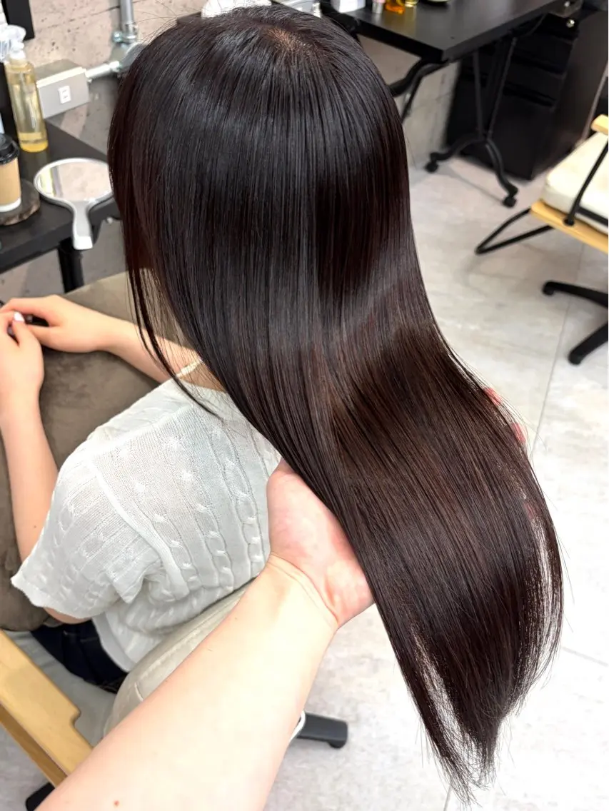 ロング カラー パーマ 🌸東中野/髪質改善 美髪矯正/櫻井🌸のヘアスタイル