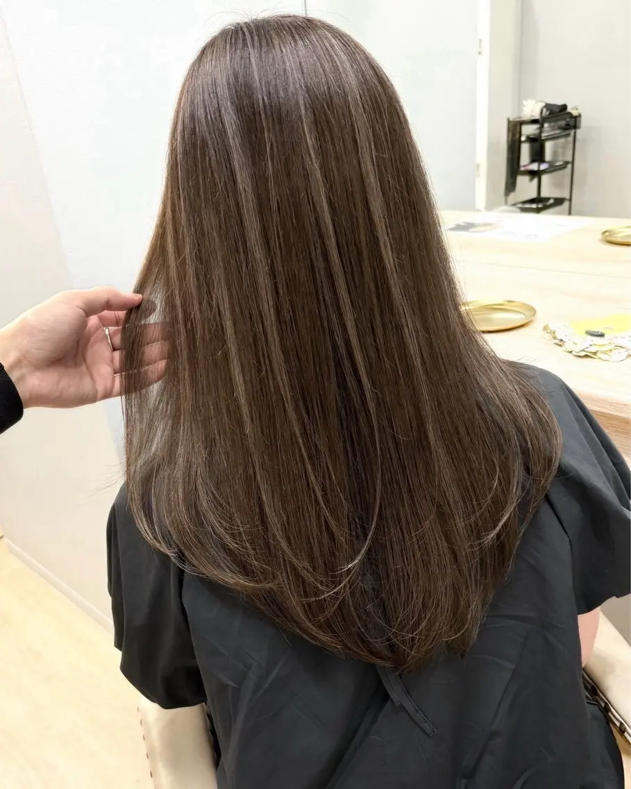 ミディアム カラー ヘアアレンジ ヘアカラー 🫧透明感カラー/ Wカラー🫧namiのヘアスタイル