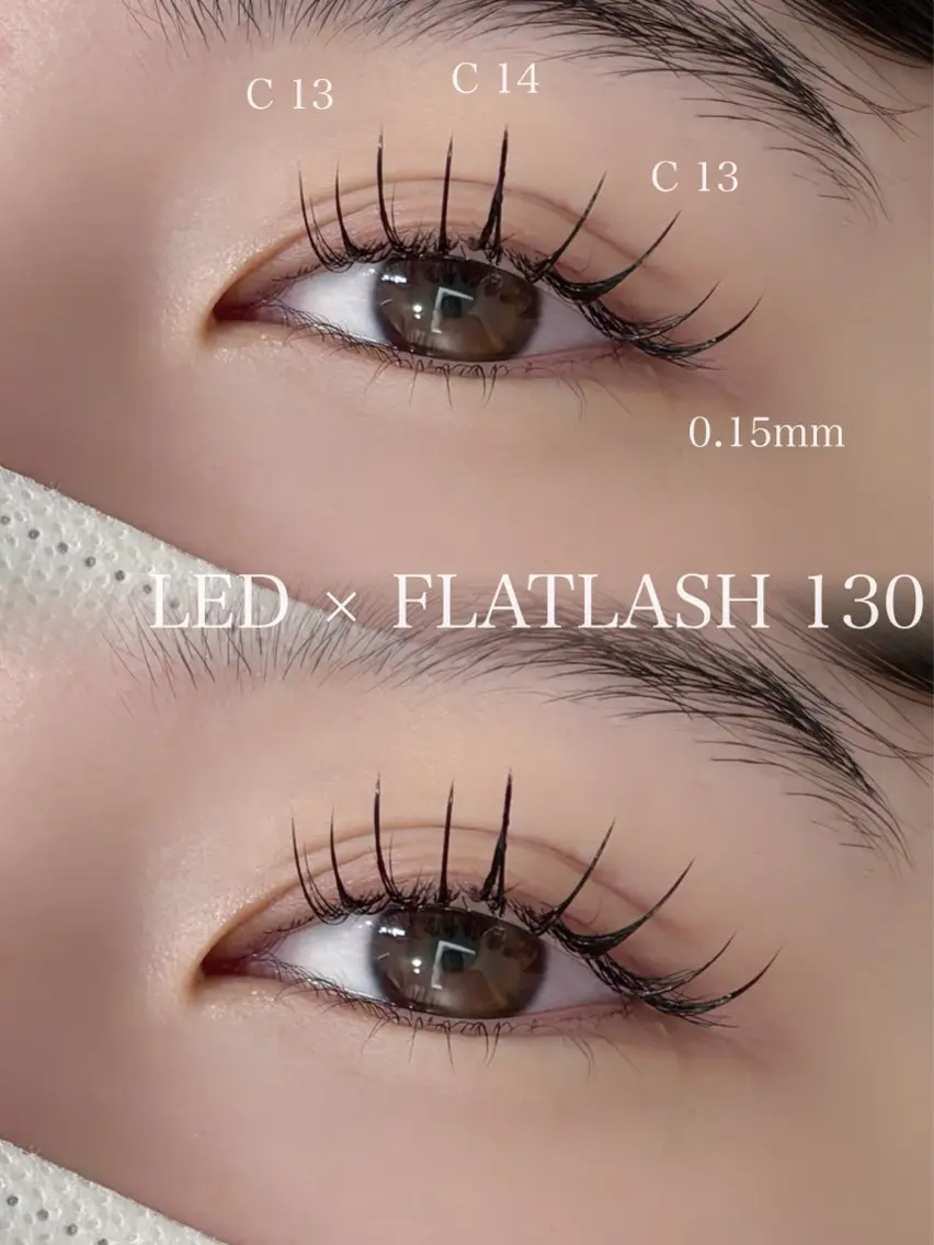 ✨【LED】エクステ✨フラットラッシュモデル130本⭐️1日2名様限定‼️の写真