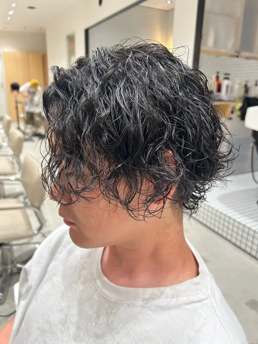 パーマ メンズ フェードカット メンズパーマ カット パーマ 🐲ツイスパ🐲 フェード/龍のヘアスタイル